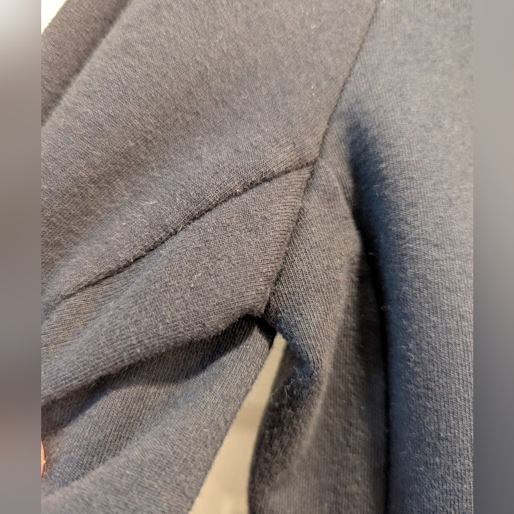 Metaphor Black Knit Blazer Single Button Closure 3/4 Sleeve Stretch Jacket Sz M - Picture 8 of 15